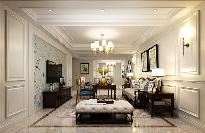 装修公司简美风格室内装修效果图-客厅 装修公司简美风格室内装修效果图-客厅