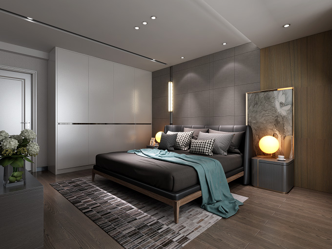 装修公司简美风格室内装修效果图-卧室 装修公司简美风格室内装修效果图-卧室