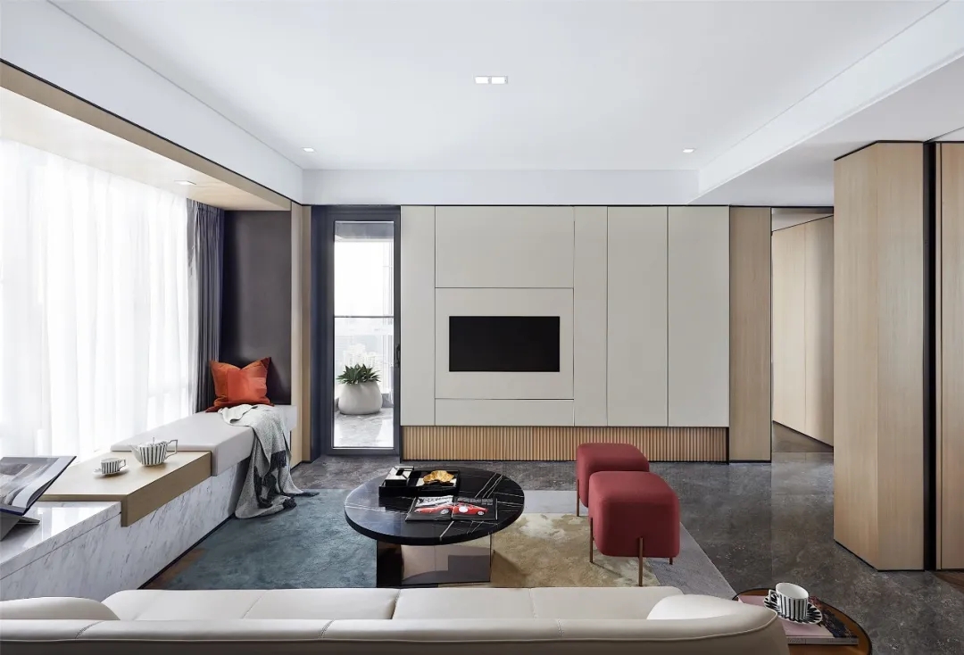 现代轻奢风格室内设计家装案例-客厅 现代轻奢风格室内设计家装案例-客厅