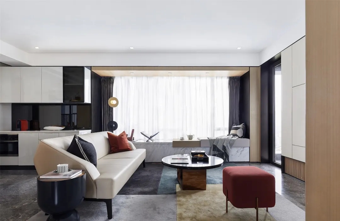 现代轻奢风格室内设计家装案例-客厅 现代轻奢风格室内设计家装案例-客厅