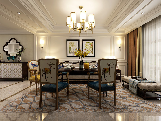 装修公司简美风格室内装修效果图-餐厅 装修公司简美风格室内装修效果图-餐厅